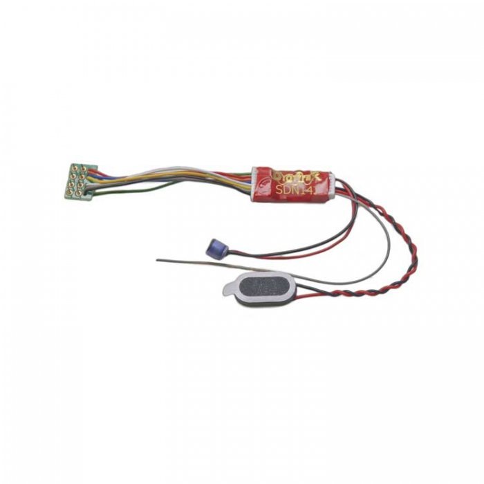 SDN147PS Sound and Control Decoder -- Easy-Connect 8-Pin Harness, 2 Steam & Diesel Sounds - Replaces , N, Digitrax SDN147PS