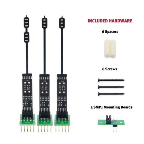 SNABC Turnout Signaling Kit -- Includes 1 Dual-Head and 2 Single-Head Signals, 3 SMP1 Mounting Brackets, N, Digitrax SNABC