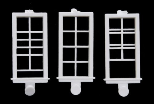Windows -- 8-Pane, 28 x 64′ 71.1 x 163cm pkg(8), HO, Micro Engineering 80064