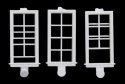Windows -- 8-Pane, 28 x 64′ 71.1 x 163cm pkg(8), HO, Micro Engineering 80064