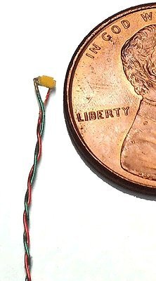 Nano Chip LED w/8′ 20.3cm Wire Leads - 7-19V AC or DC pkg(5) -- Blue, All Scales, Evan Designs UN2