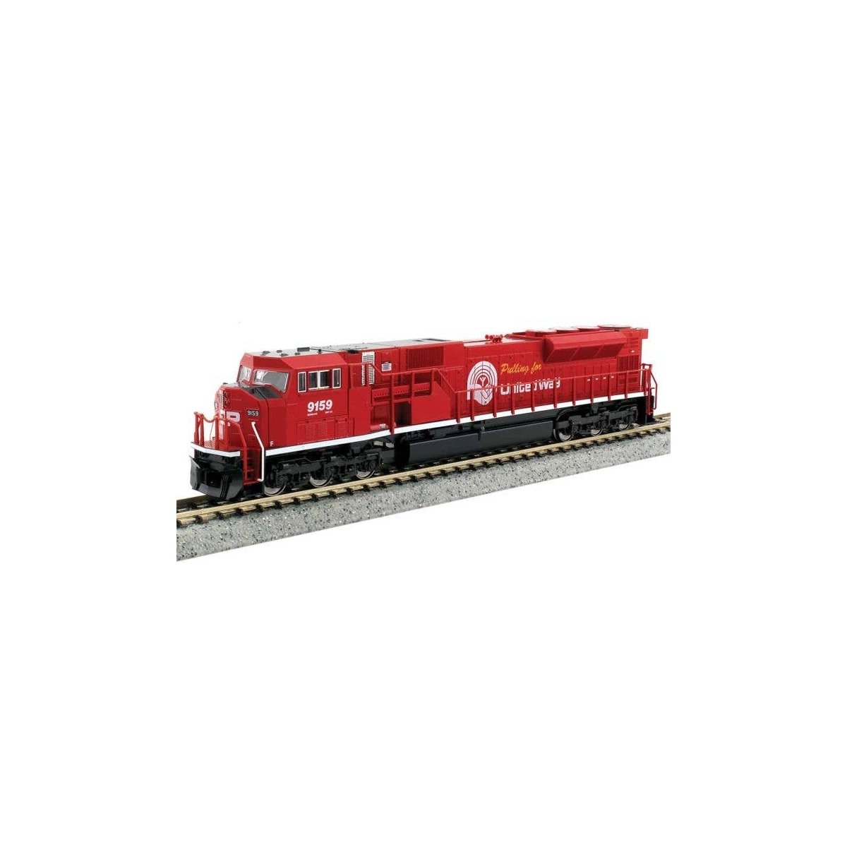EMD SD90/43MAC - DCC -- Canadian Pacific 9159 (United Way Commemorative, red, white), N, Kato USA Inc 1765628DCC