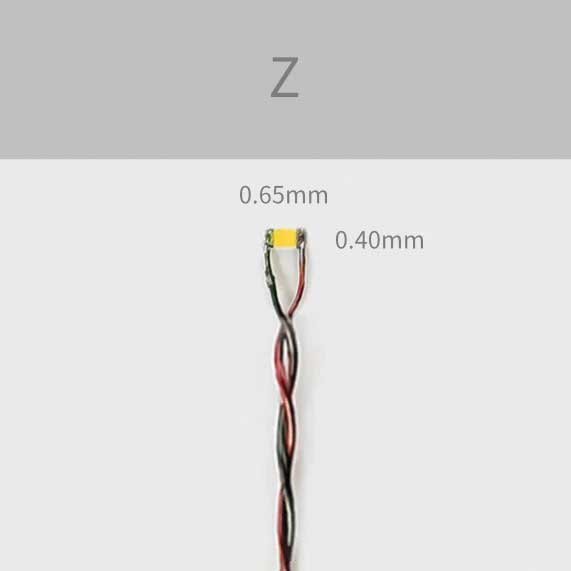`Z` LED 7-19V AC/DC w/8` Wires 5-Pack -- Green, All Scales, Evan Designs UZ5