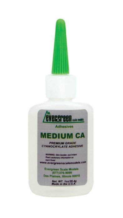 Medium Viscosity Cyanoacrylate CA Adhesive Dealer Display Refill 12-Pack -- 1oz 29, All Scales, Evergreen Scale Models 655
