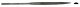 5-1/2′ Long, Cut 2 Needle Files -- Half-Round File, Carded, All Scales, Excel Hobby Blades Corp. 55606