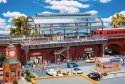Double-Track Elevated Urban Train Station with Glass Train Shed -- Kit - 14-3/16 x 7-7/8 x 7-13/16′, HO, Faller Gmbh 120580
