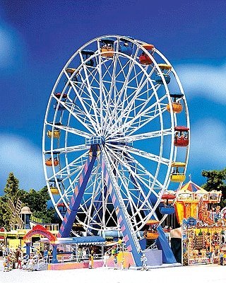 Ferris Wheel -- 8-7/16 x 7-13/16 x 12-13/16′ 21.5 x 19.9 x 32.6cm, HO, Faller Gmbh 140312