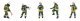 Modern Era VI Firefighters -- Set 2 pkg(5), HO, Faller Gmbh 151638