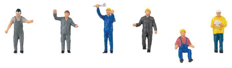 Industrial Mechanics and Workers -- pkg(6), HO, Faller Gmbh 151674