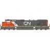 GE Dash 9-44CW - Standard DC -- Canadian National 2657 (black, red, white, Website Logo), G, Bachmann Industries 90925