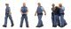 Police Officers (Modern) -- pkg(6), HO, Faller Gmbh 151716