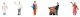 Carnival/Fair Staff -- pkg(5), HO, Faller Gmbh 151850