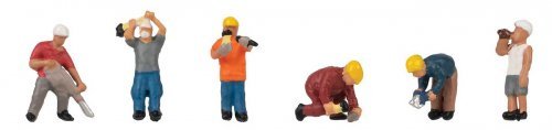 Construction Site Workers -- pkg(6), N, Faller Gmbh 155612