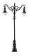 LED Double Suspended Ball Lamp Park Light on Mast -- Adjustable height up to 2-15/16′ 7.5cm tall pk, HO, Faller Gmbh 180206