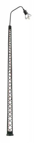 LED Flood Light -- Lattice Mast, 5-11/16′ 14.5cm, Warm White pkg(1), HO, Faller Gmbh 180217