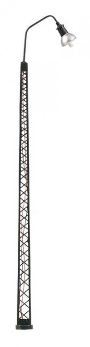 LED Flood Light -- Lattice Mast, 5-11/16′ 14.5cm, Warm White pkg(1), HO, Faller Gmbh 180217