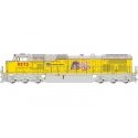 GE Dash 9-44CW - Standard DC -- Union Pacific 9573 (Armour Yellow, silver, US Flag), G, Bachmann Industries 90918