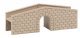 Small Stone Bridge -- Kit - 2-13/16 x 11/16 x 1′ 7.2 x 1.8 x 2.5cm, HO, Faller Gmbh 180866