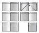 Iron Fence - Kit -- 7-7/8 x 3/4′ 20 x 1.9cm Total, HO, Faller Gmbh 180958