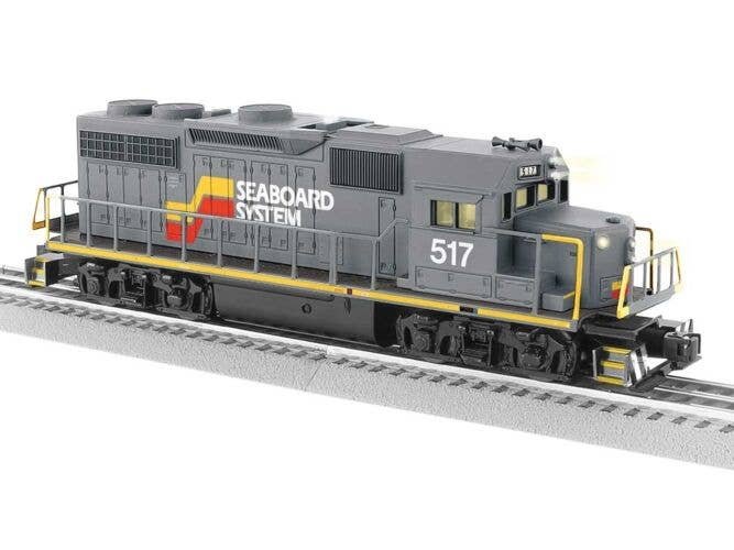 EMD GP38 - 3-Rail w/LionChief Plus 2.0 Sound, Control & Smoke -- Seaboard System 517 (gray, yellow, red), O, Lionel 2534050