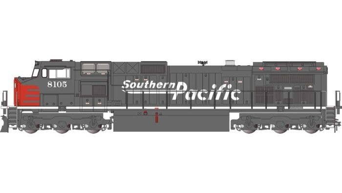 GE Dash 9-44CW - Standard DC -- Southern Pacific 8105 (gray, red), G, Bachmann Industries 90921