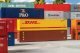 40′ Container 2-Pack - Ready to Run -- 1 Each DHL (yellow), Xtra (brown), HO, Faller Gmbh 182056