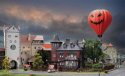 Halloween Promotional Set -- Kit - Haunted Mansion, Jack o′ Lantern Balloon, HO, Faller Gmbh 190034