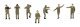Armed Forces Basic Training Set -- Kit - 2 Towers, 6 Tents, Obstacle Course Details, HO, Faller Gmbh 190039