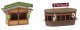 Christmas Market Set -- Ikit Includes 2 Stalls, Carousel (Unpowered), Icicles, Snow Powder, HO, Faller Gmbh 190143