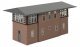 Brick Signal Box (Interlocking Tower) -- Kit - 6-1/2 x 3-1/4 x 3-1/8′ 16.5 x 8.3 x 8cm, HO, Faller Gmbh 191824
