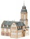 Town Hall with Fire Station -- Kit - 10-1/4 x 9-13/16 x 13-3/8′ 26 x 25 x 34cm, HO, Faller Gmbh 191835