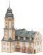 Town Hall with Fire Station -- Kit - 10-1/4 x 9-13/16 x 13-3/8′ 26 x 25 x 34cm, HO, Faller Gmbh 191835