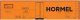 Railroad Decal Set -- Hormel NADX 40′ Steel Reefer (orange Car, Medium Hormel, North American , HO, Tichy Train Group 10219