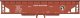 Railroad Decal Set -- Great Northern Ballast Hopper (Boxcar Red Car), HO, Tichy Train Group 10274