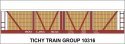 Railroad Decal Set -- Soo Line 1921 4-Vat Wood Pickle Car, HO, Tichy Train Group 10316