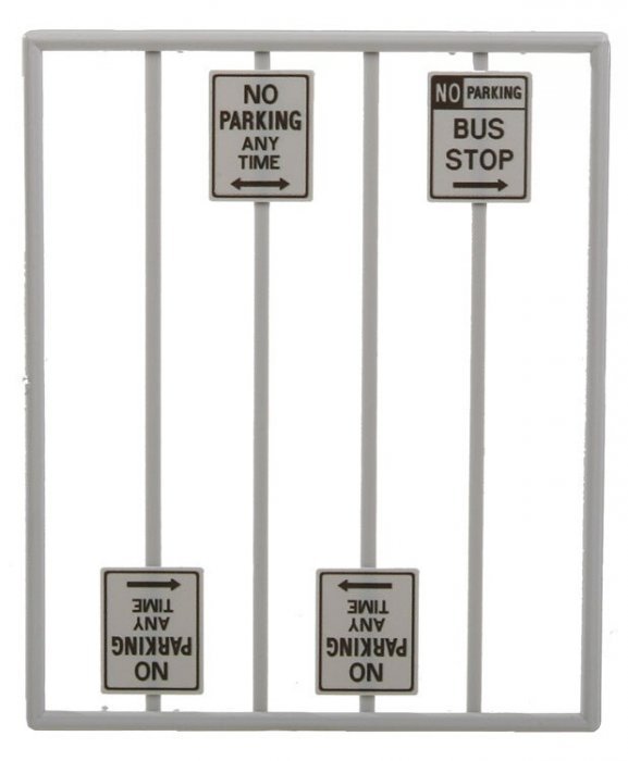 No Parking Signs -- pkg(8), O, Tichy Train Group 2066