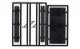 Blank Billboard - Kit -- Unpainted (black), HO, Tichy Train Group 8294