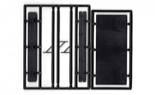 Blank Billboard - Kit -- Unpainted (black), HO, Tichy Train Group 8294
