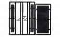 Blank Billboard - Kit -- Unpainted (black), HO, Tichy Train Group 8294