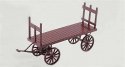 Wood Baggage Wagon - Kit -- pkg(2), HO, Tichy Train Group 8317