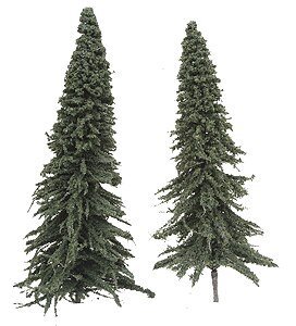 Pine Trees -- 7′ 17.8cm pkg(5), All Scales, Grand Central Scenery T2