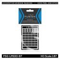 EMD Standard Cab Locomotive Window Masking Set, HO, FUSION SCALE GRAPHICS 120100