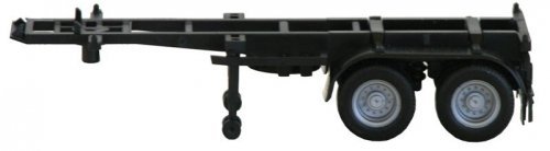 20′ Container Chassis - Assembled -- Black, HO, Herpa Models 5440