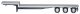 48′ 3-Axle Drop-Deck Trailer - Assembled -- Silver, Chrome Wheels, HO, Herpa Models 5454