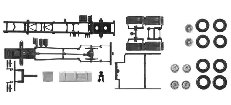 MAN TGX Straight Truck - Kit -- Undecorated pkg(2), HO, Herpa Models 83966