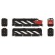 MLW FPA-4, FPB-4 Set - Sound and DCC -- Canadian National 6792, 6869 (Stripes, black, white, red, Noodle Logo), HO, Rapido Train