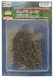 Foliage Branches - 1-1/2 to 3′ 3.8 to 7.6cm pkg(60) -- Dry Leaves, All Scales, JTT Miniature Tree 95522