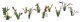 Assorted Flower Plants -- Set 2 pkg(10), HO, JTT Miniature Tree 95559