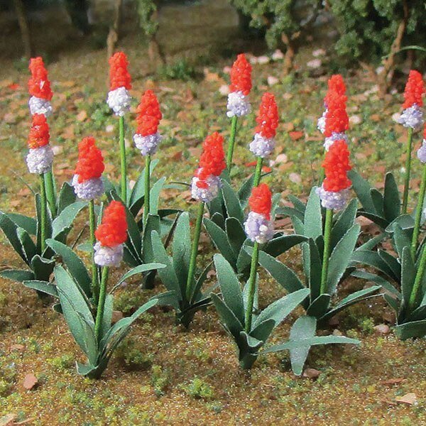 Primrose (Primula Vialii) -- pkg(18), O, JTT Miniature Tree 95595