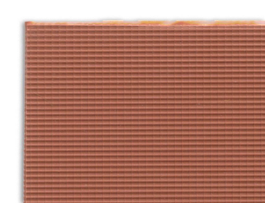 Patterned Plastic Sheet 2-Pack -- Clay Tile Roof 7-1/2 x 12′ 19.1 x 30.5cm, N, JTT Miniature Tree 97464